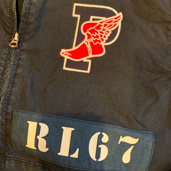 Polo Ralph Lauren Indigo Stadium Zip Track Jacket - Picture 2 of 8